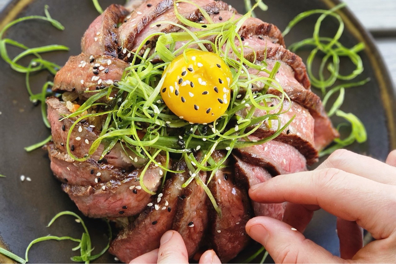 Wagyu Donburi with Fried Rice Dome & Shoyu-Cured Yolk (2 servings)